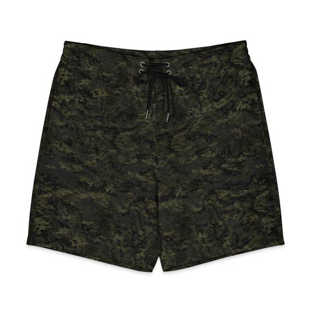 CTX Board Shorts — Camo Black, front