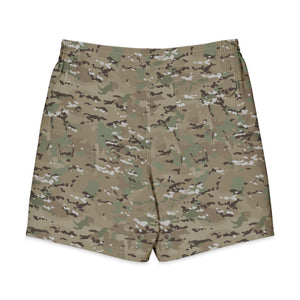Combat Textiles Board Shorts — OCP, flat, back — Combat Textiles