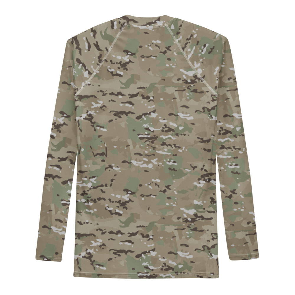 Combat Textiles Rashguard — Long Sleeve — OCP, back — Combat Textiles
