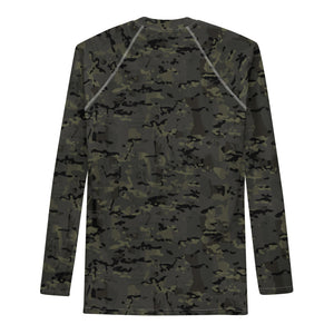 Combat Textiles Rashguard — Long Sleeve — OCP Black, back — Combat Textiles