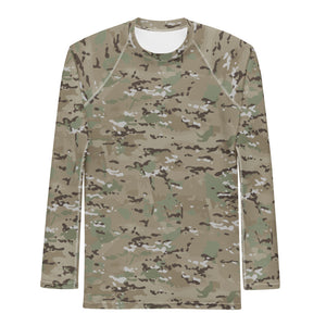 Combat Textiles Rashguard — Long Sleeve — OCP, front — Combat Textiles