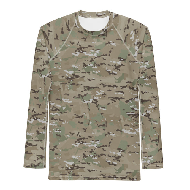 Combat Textiles Rashguard — Long Sleeve — OCP, front — Combat Textiles