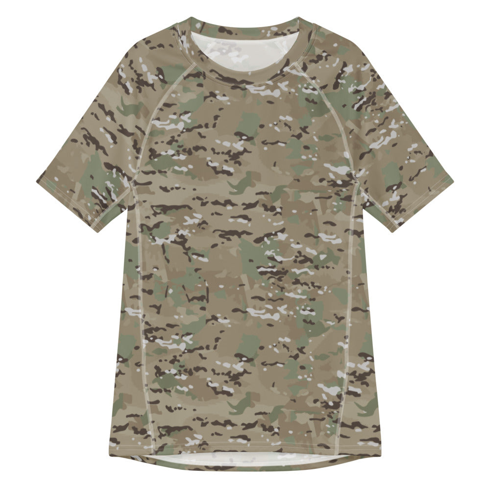 Combat Textiles Rashguard — Short Sleeve — OCP, front — Combat Textiles