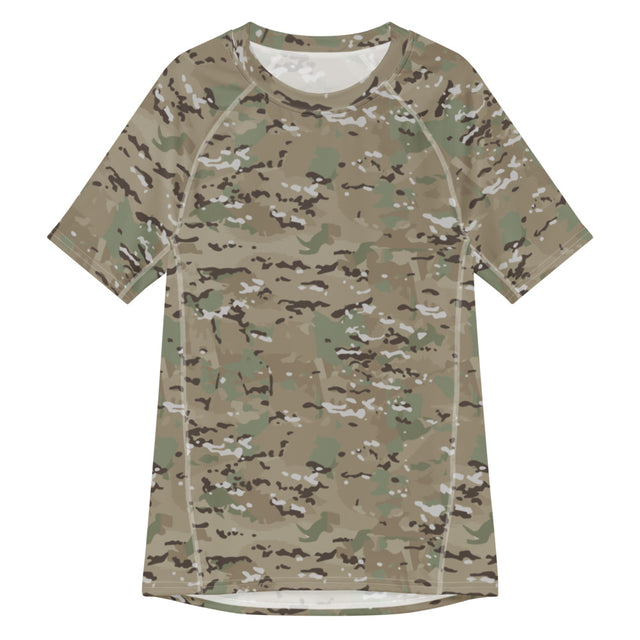 Combat Textiles Rashguard — Short Sleeve — OCP, front — Combat Textiles