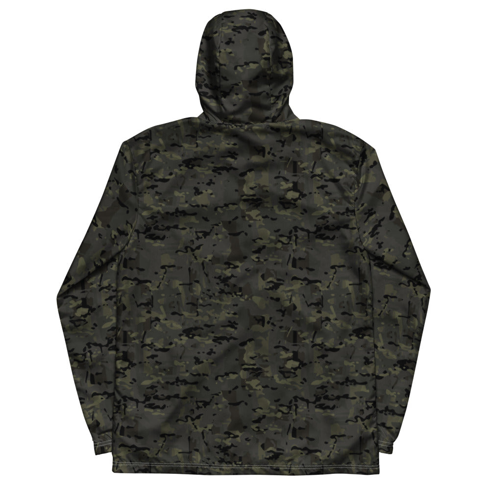 Combat Textiles Windbreaker — All-Over Camo — OCP Black, back — Combat Textiles