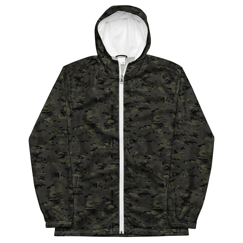 Combat Textiles Windbreaker — All-Over Camo — OCP Black, front — Combat Textiles