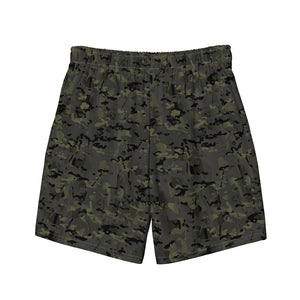 Combat Textiles Swim Trunks — OCP Black, back — Combat Textiles