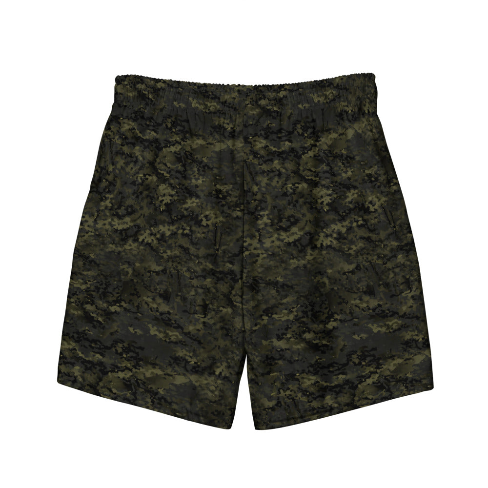 CTX Swim Trunks — Camo Black, back