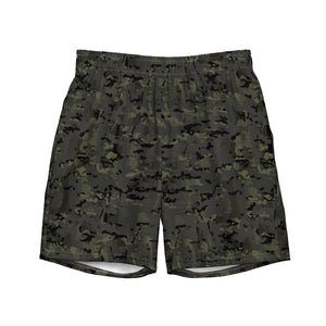 Combat Textiles Swim Trunks — OCP Black, front — Combat Textiles