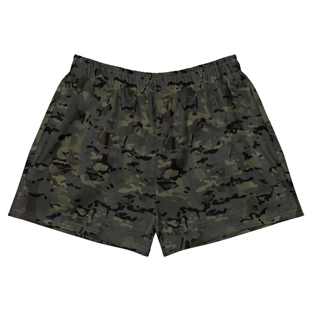 Combat Textiles Training Shorts — OCP Black, front — Combat Textiles