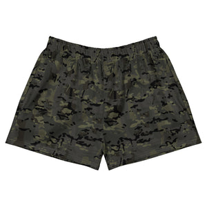 Combat Textiles Training Shorts — OCP Black, front — Combat Textiles