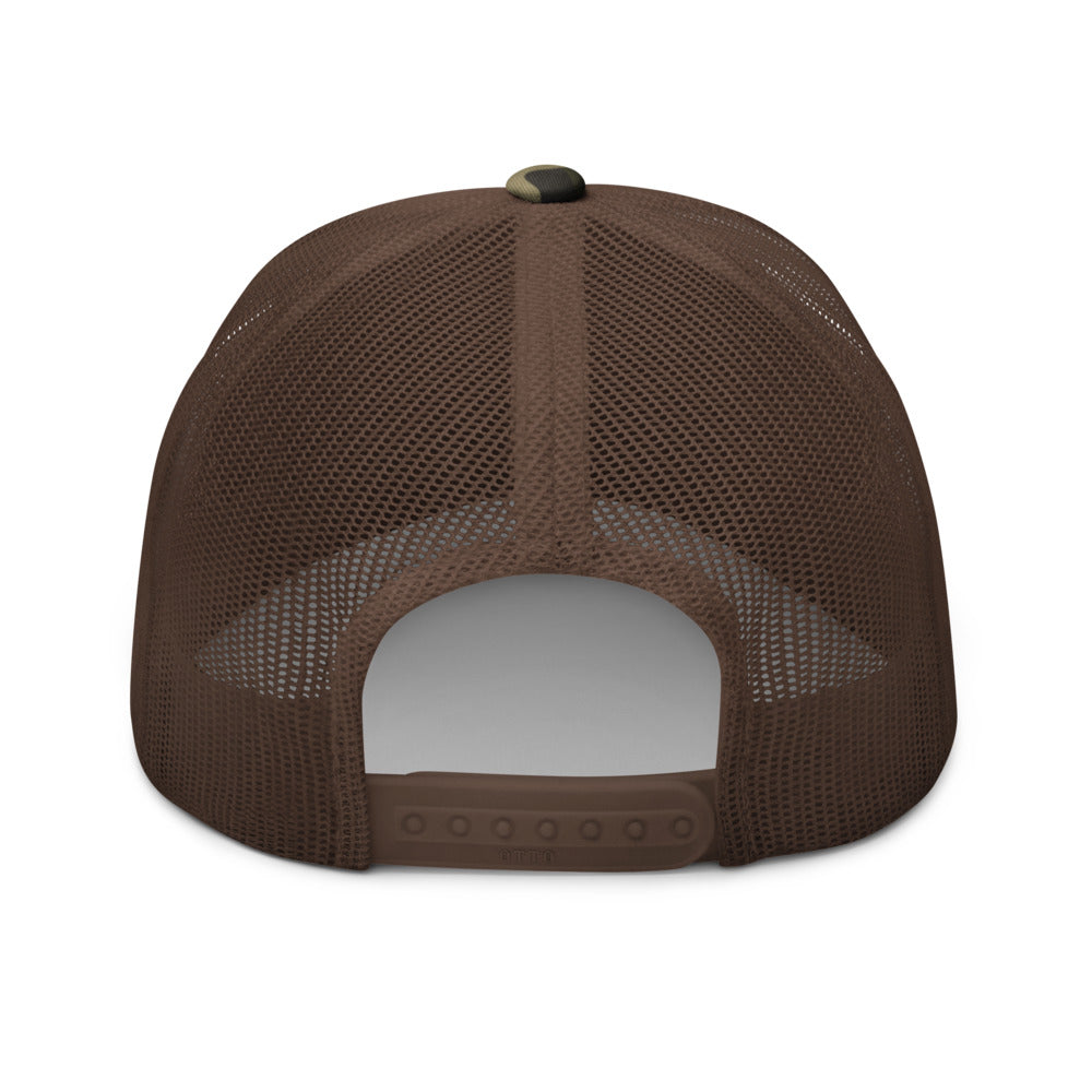 Combat Textiles Field Cap — Camo — Camo / Brown, back — Combat Textiles