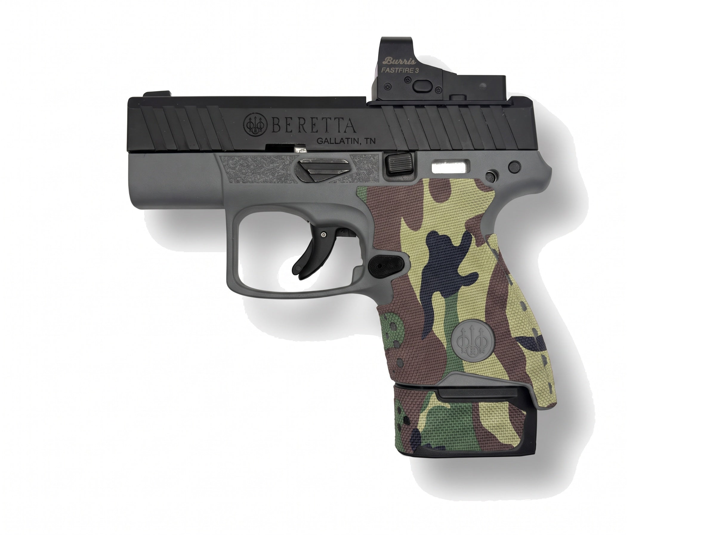 Beretta APX A1 Carry Cordura 1000D grip wrap in M81 Woodland — Combat Textiles