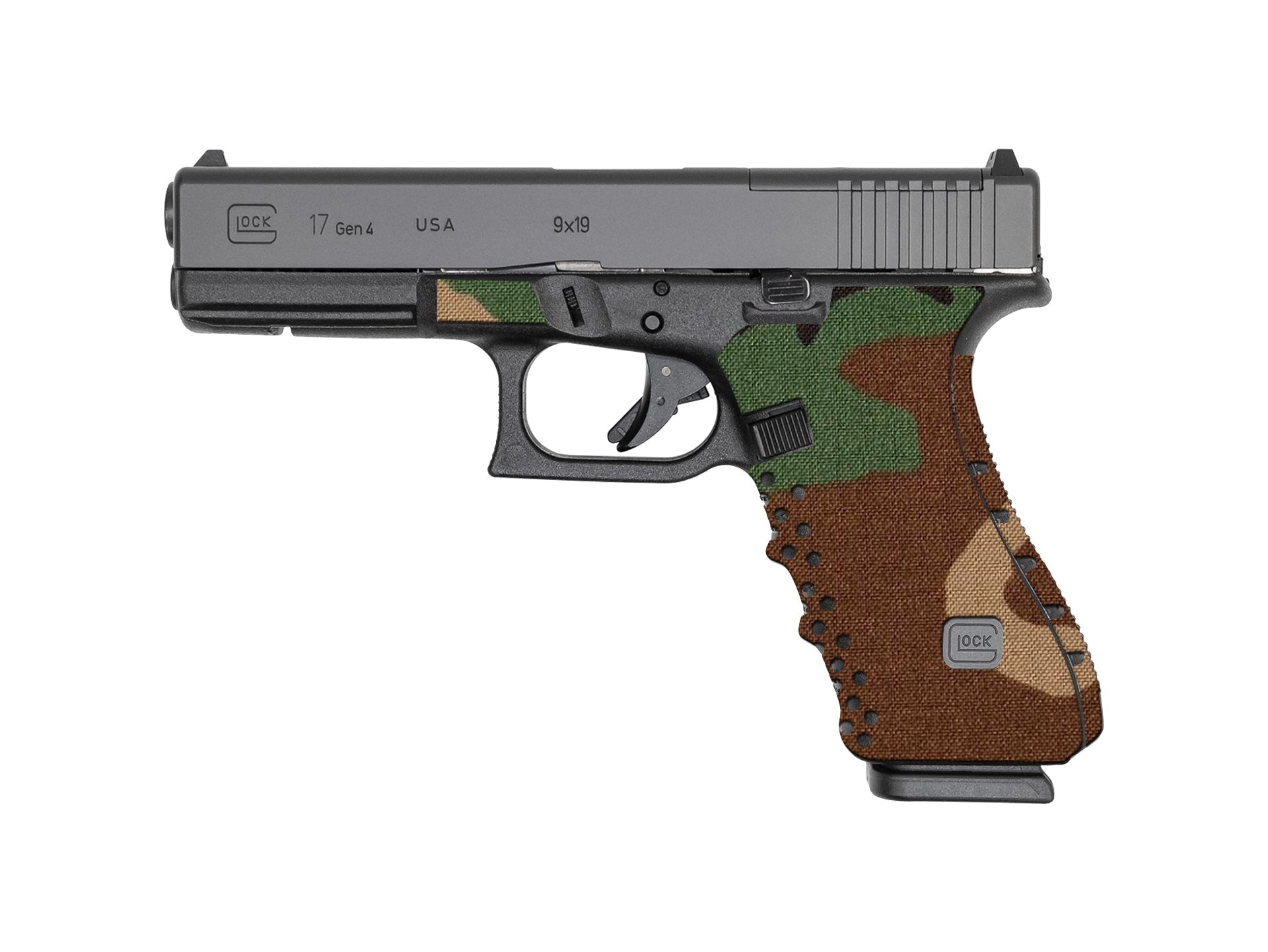 CTX Cordura 1000D Grip Kit for GLOCK G17/G22/G34/G35 Pistols — M81 Woodland