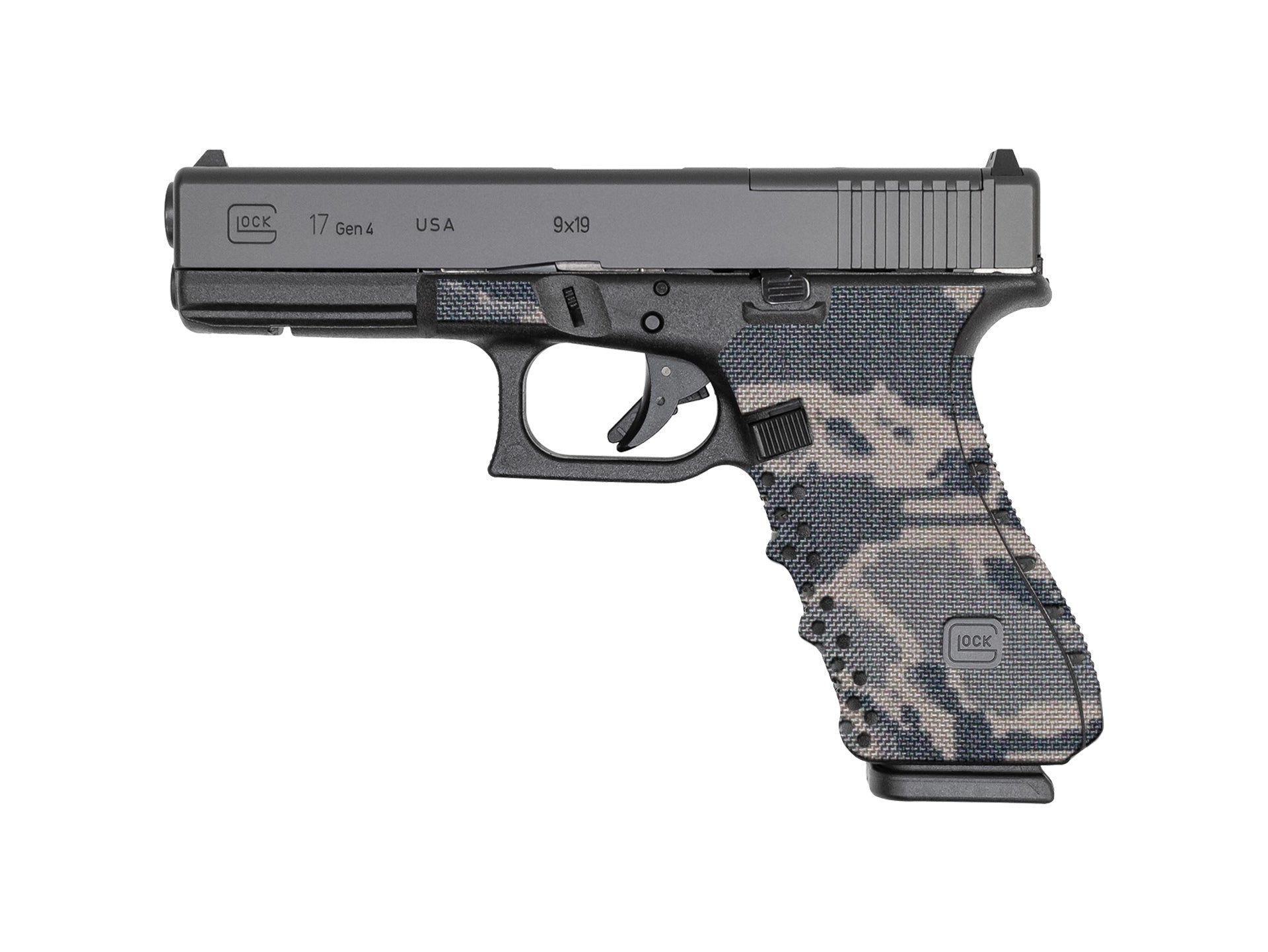 CTX Cordura 1000D Grip Kit for GLOCK G17/G22/G34/G35 Pistols — Tiger Stripe ABU