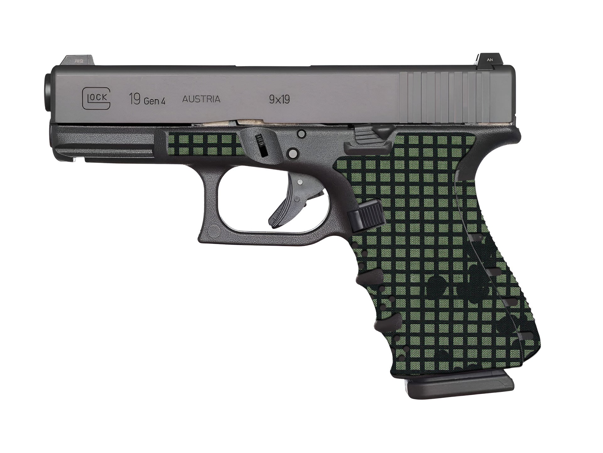CTX Cordura 1000D Grip Kit for GLOCK G19/G23/G32 Pistols — Desert Night Camo