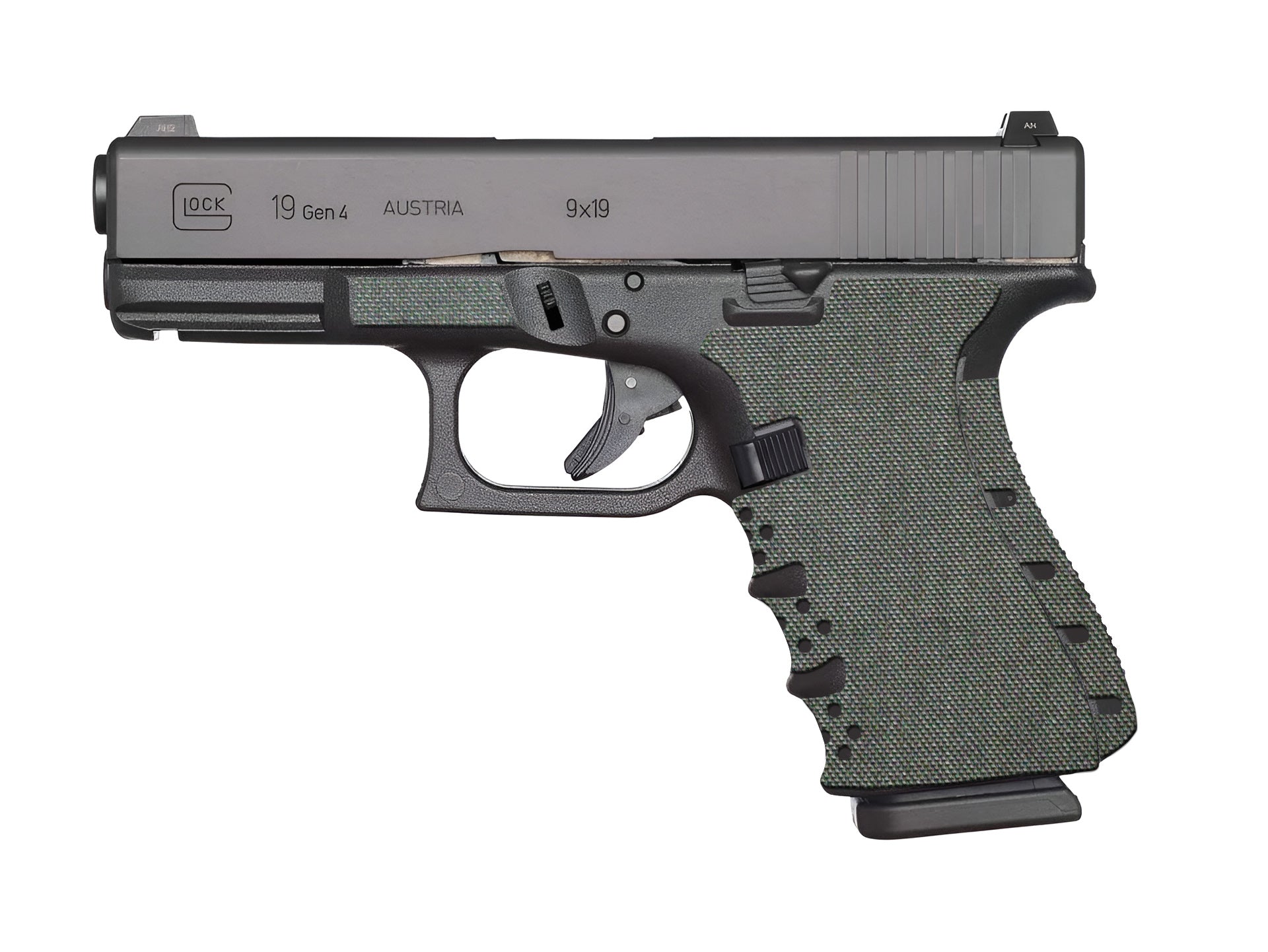 CTX Cordura 1000D Grip Kit for GLOCK G19/G23/G32 Pistols — OD Green