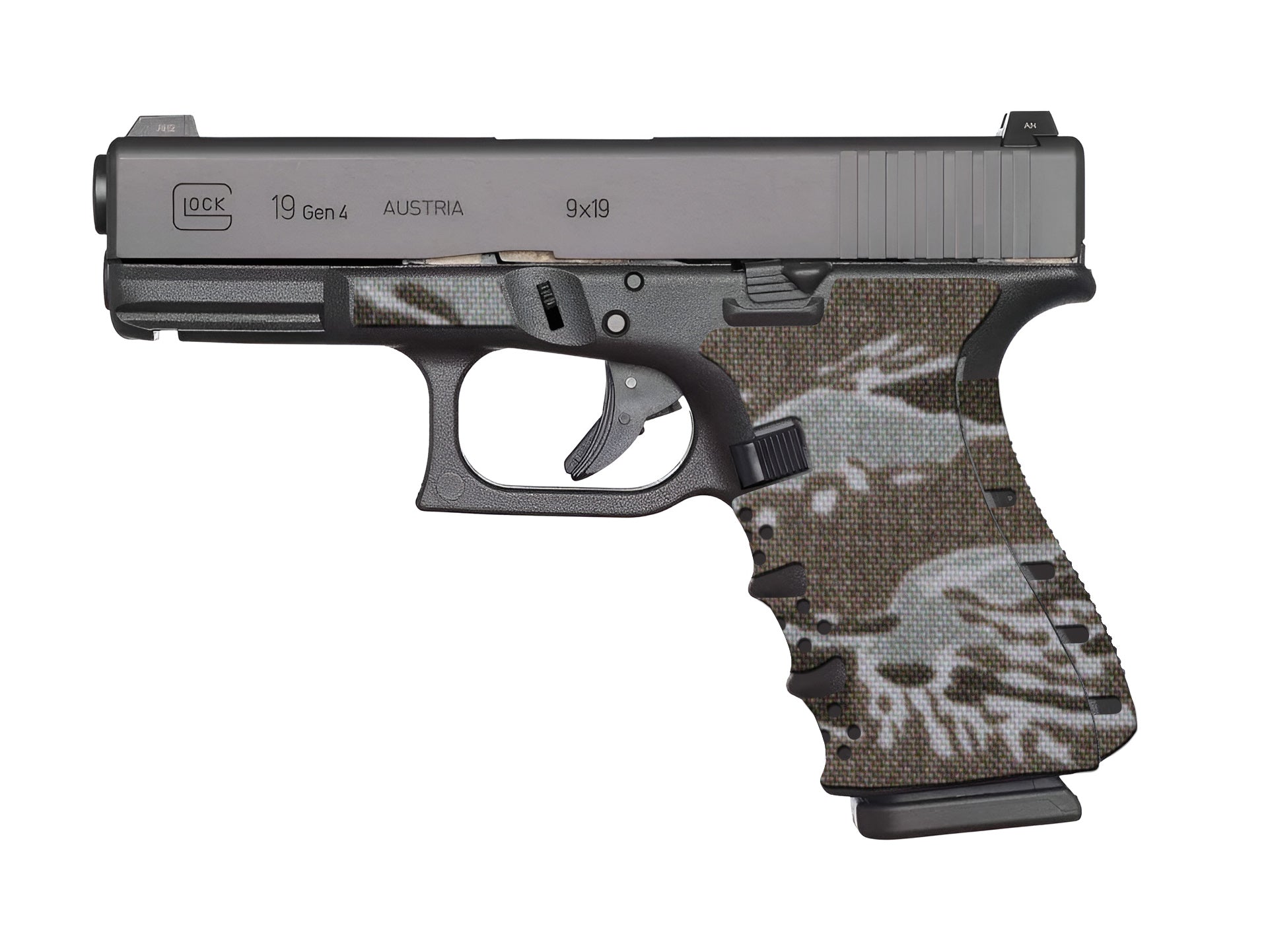 CTX Cordura 1000D Grip Kit for GLOCK G19/G23/G32 Pistols — Tiger Stripe Desert