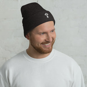 Combat Textiles Watch Cap — Dark Grey, worn, front — Combat Textiles