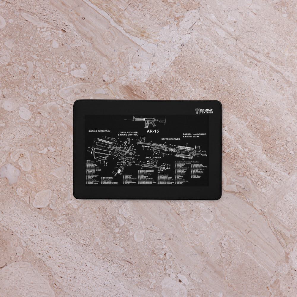 CTX Rifle Bench Mat — 12in x 18in, in use — Combat Textiles