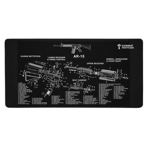 CTX Rifle Bench Mat — 15.5in x 31in, flat — Combat Textiles