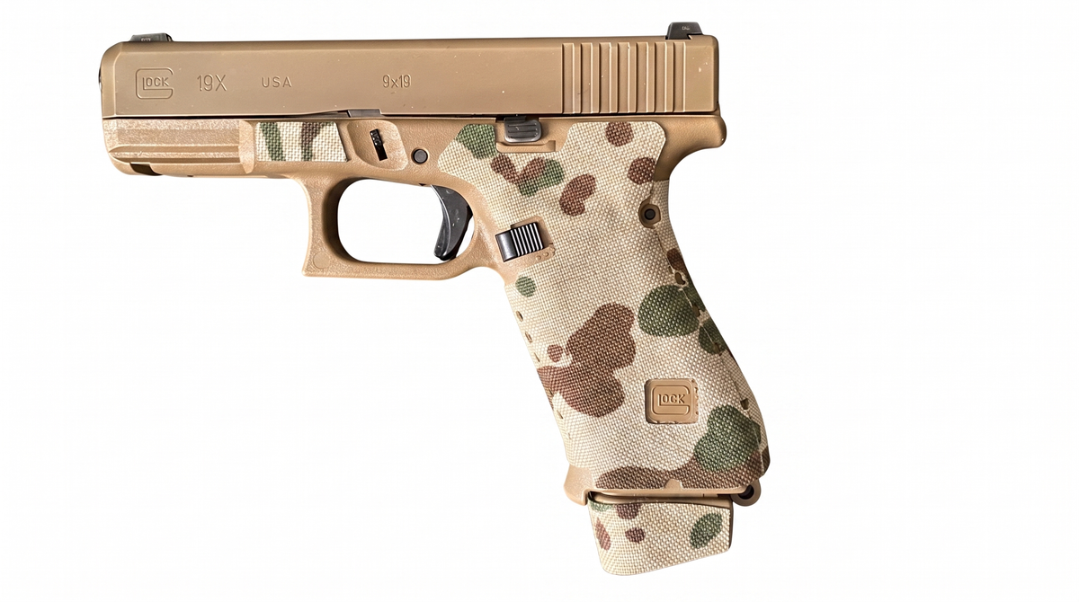 Glock 19X Cordura 1000D grip wrap in Tropentarn — Combat Textiles