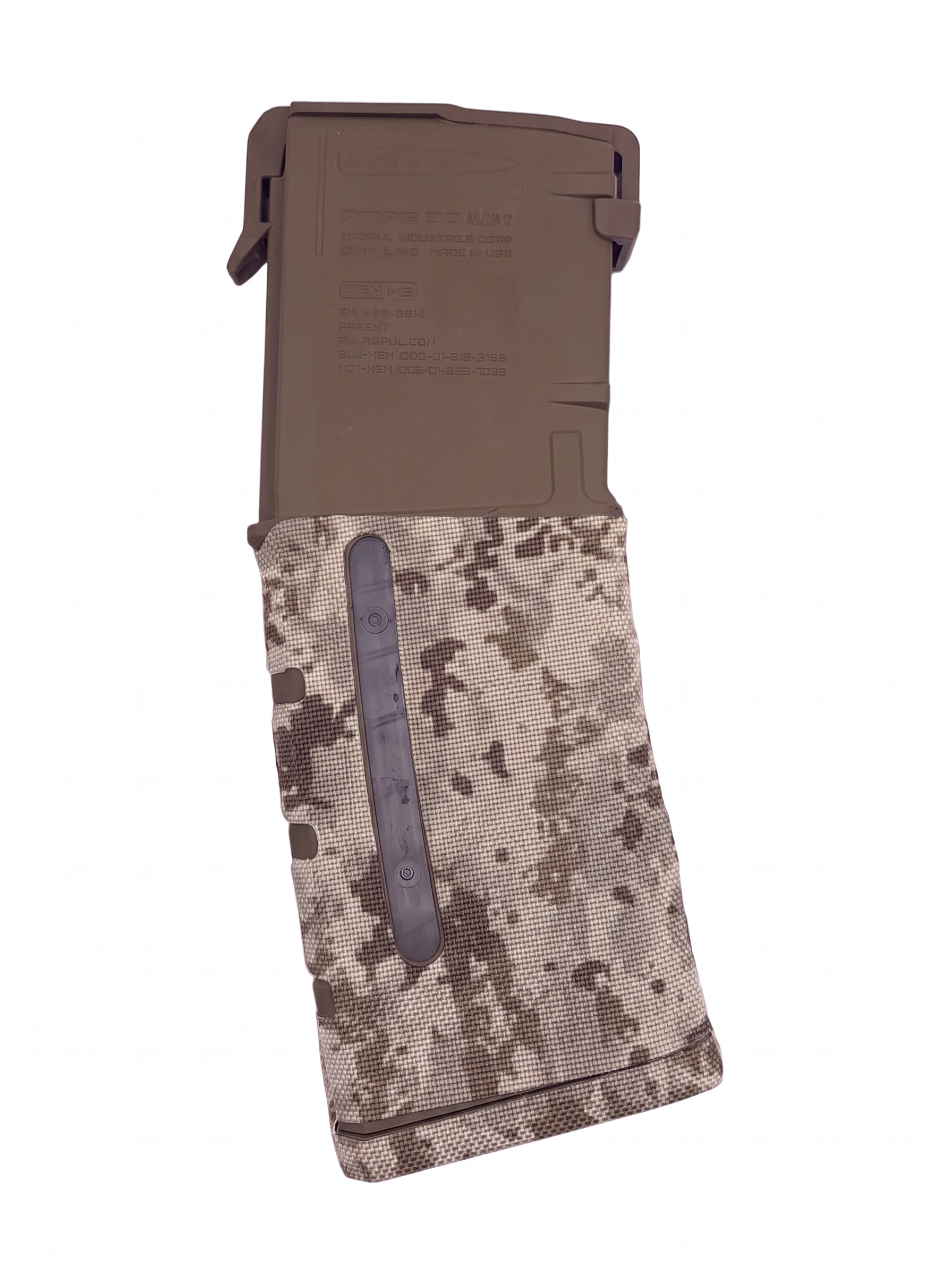 Magpul PMAG 30 AR/M4 Gen 3 Cordura 1000D magazine wrap in ACU (Desert) — Combat Textiles