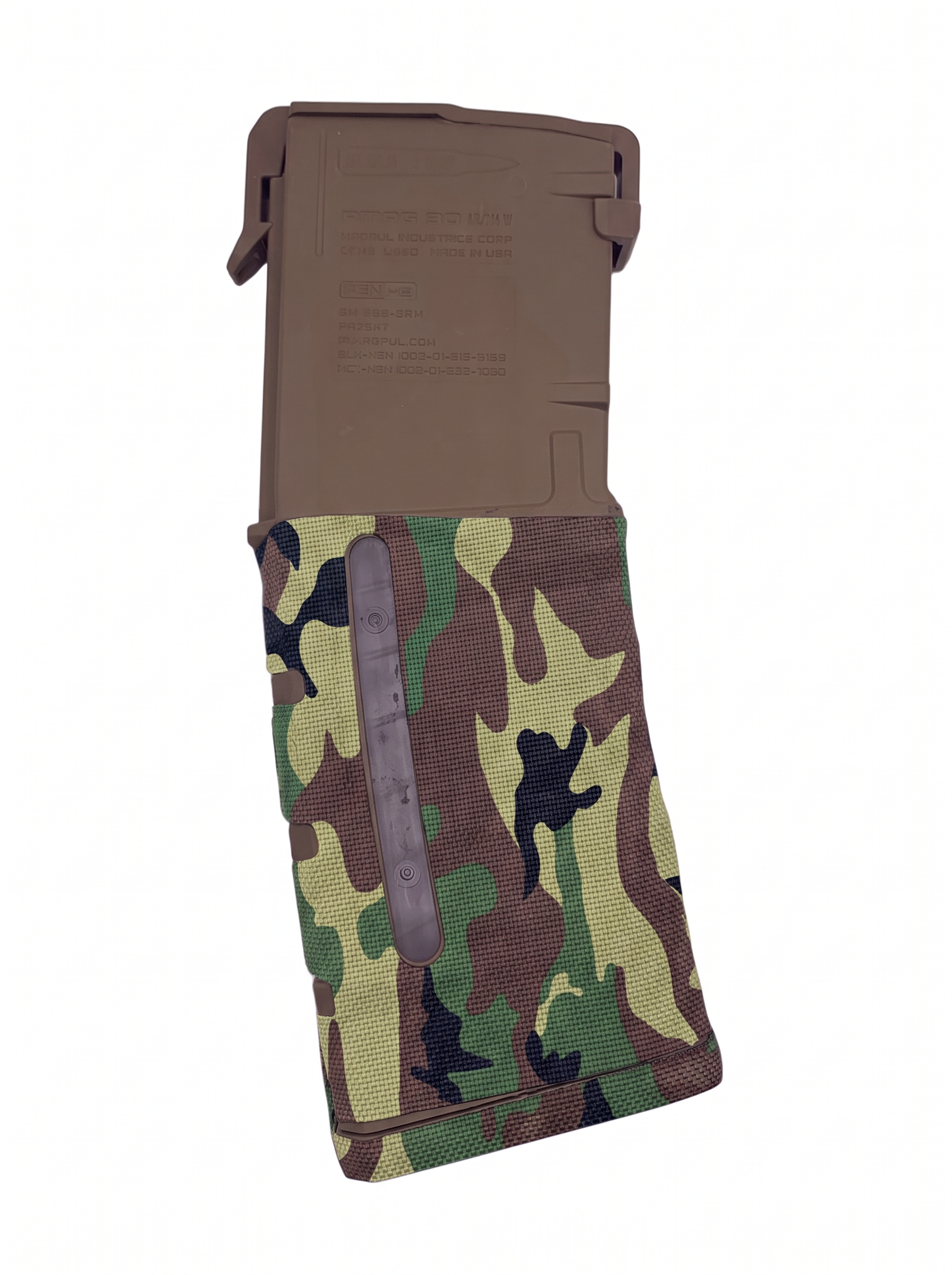 Magpul PMAG 30 AR/M4 Gen 3 Cordura 1000D magazine wrap in M81 Woodland — Combat Textiles