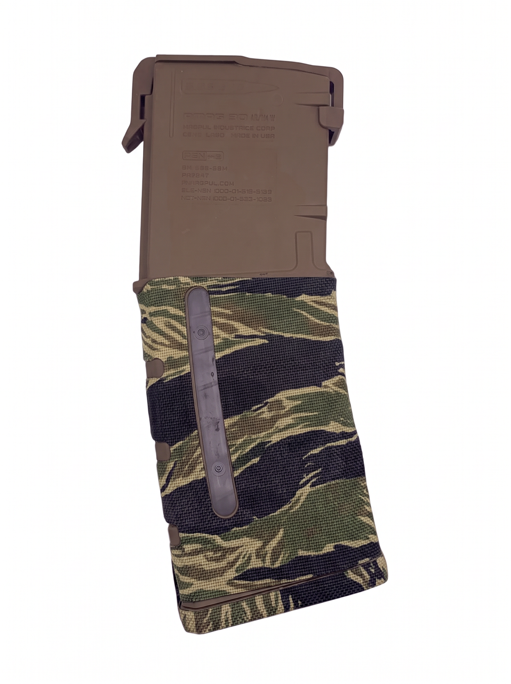 Magpul PMAG 30 AR/M4 Gen 3 Cordura 1000D magazine wrap in Tiger Stripe (Green/Black) — Combat Textiles