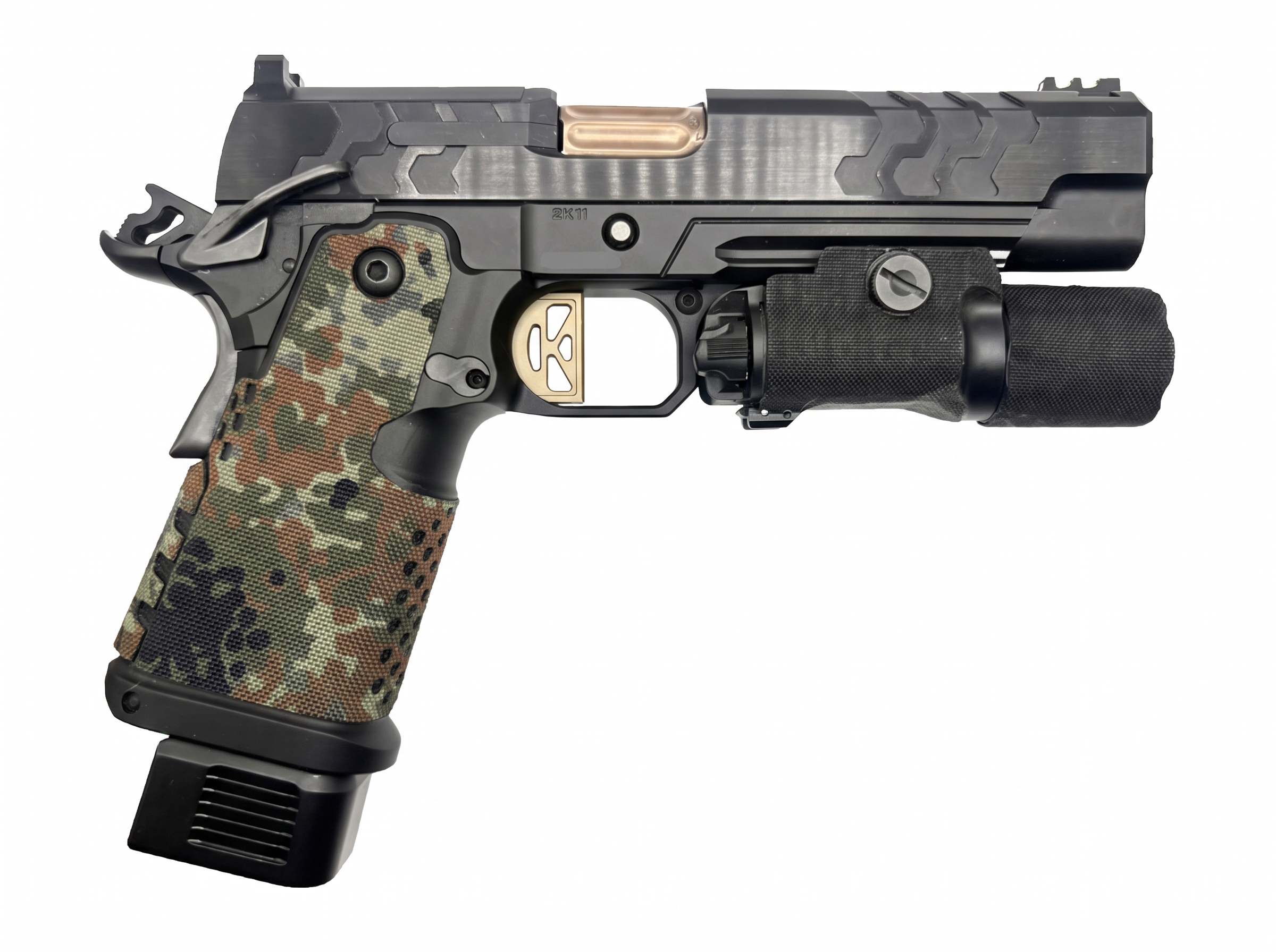 Kimber 2K11 Cordura 1000D grip wrap in Flecktarn — Combat Textiles