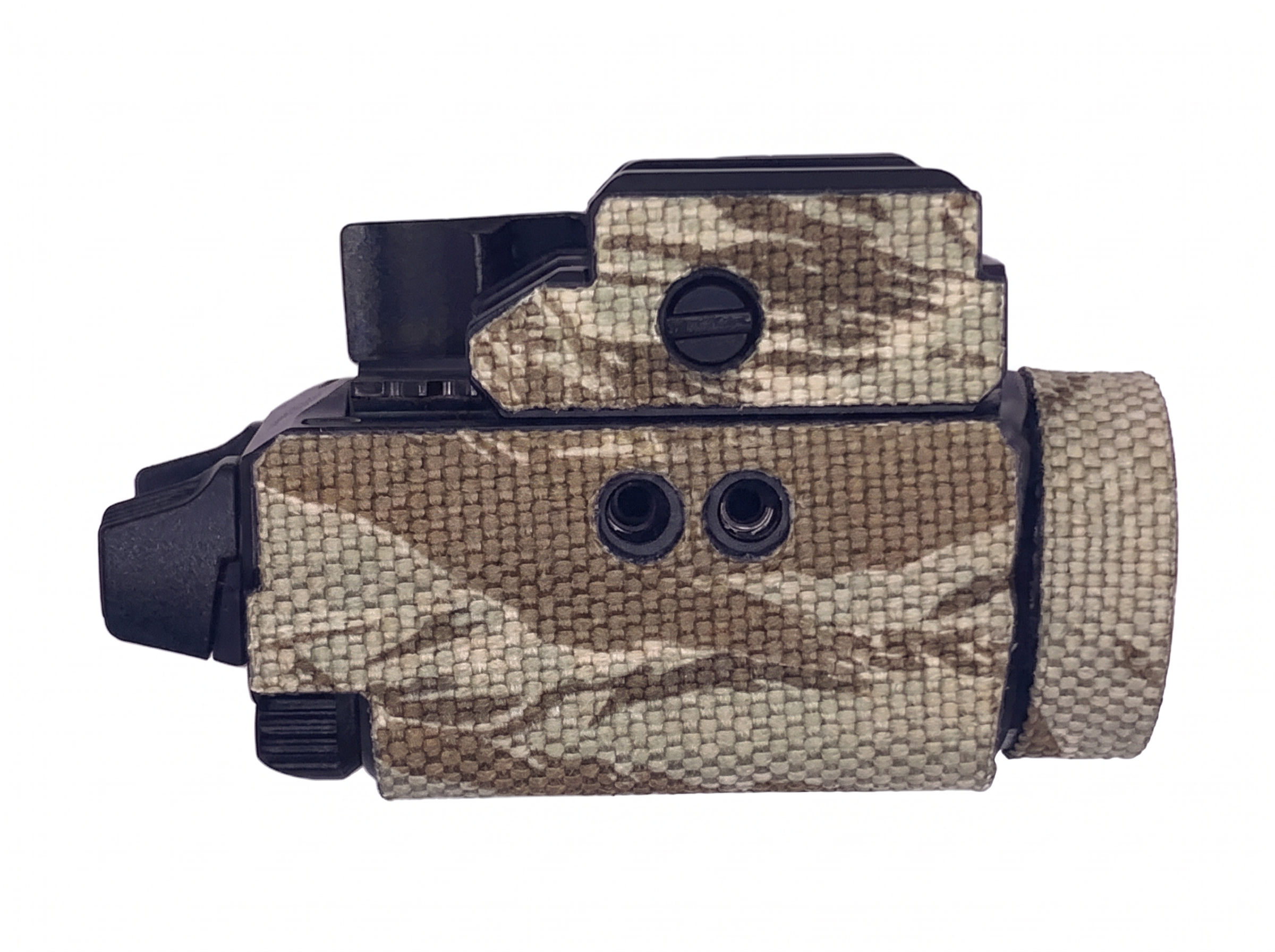 OLIGHT BALDR S Cordura 1000D weapon light wrap in Tiger Stripe (Desert) — Combat Textiles