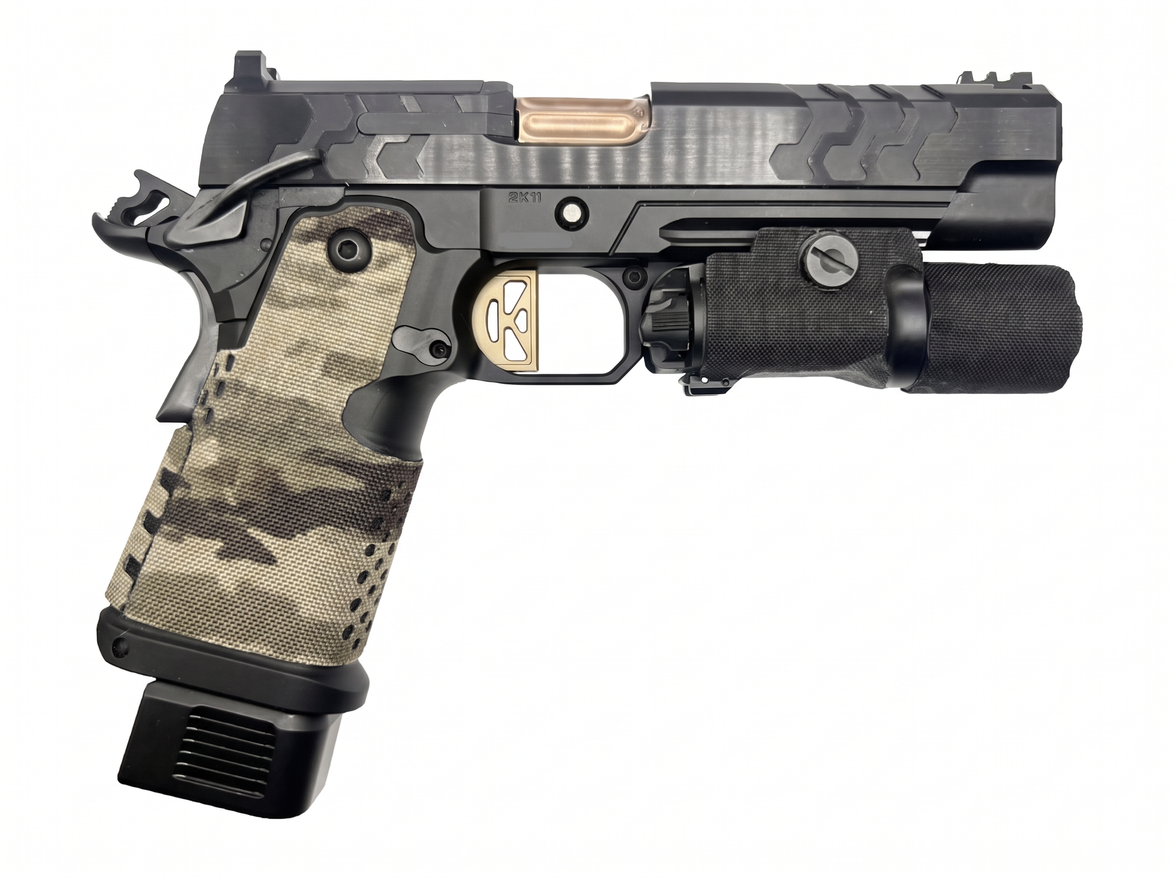 Kimber 2K11 Cordura 1000D grip wrap in A-TACS iX — Combat Textiles