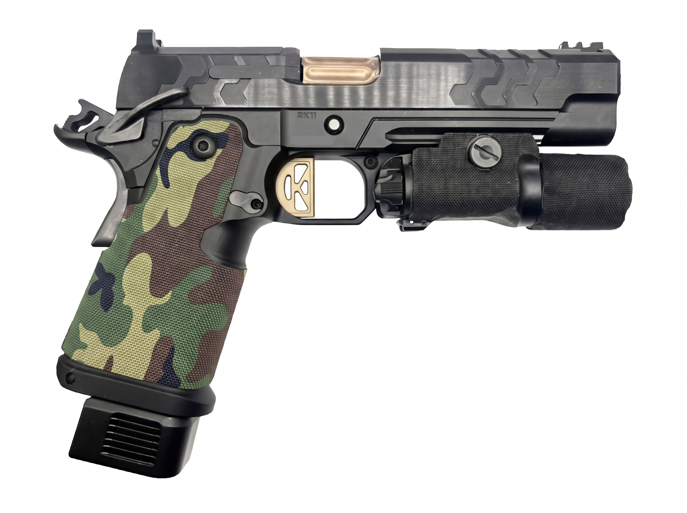 Kimber 2K11 Cordura 1000D grip wrap in M81 Woodland — Combat Textiles