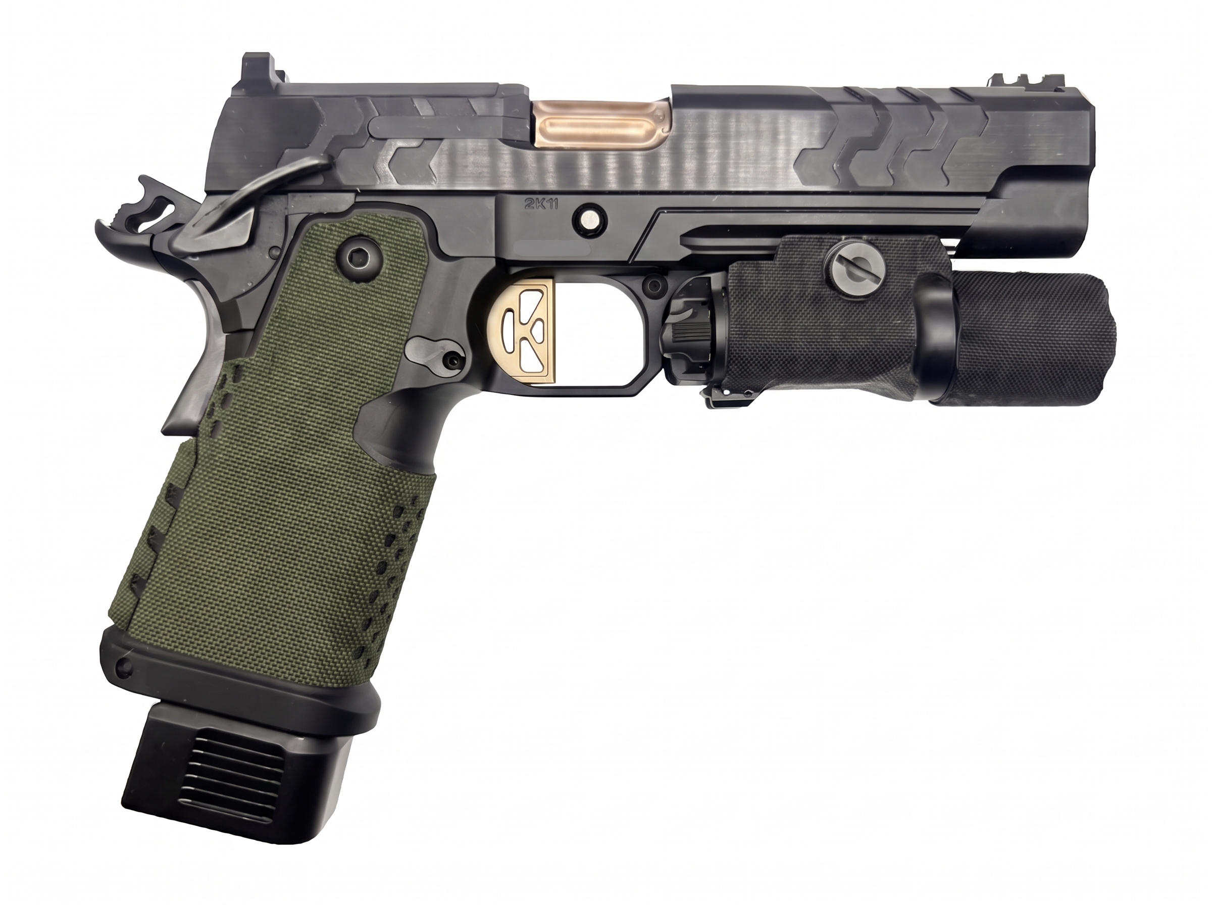 Kimber 2K11 Cordura 1000D grip wrap in Ranger Green — Combat Textiles