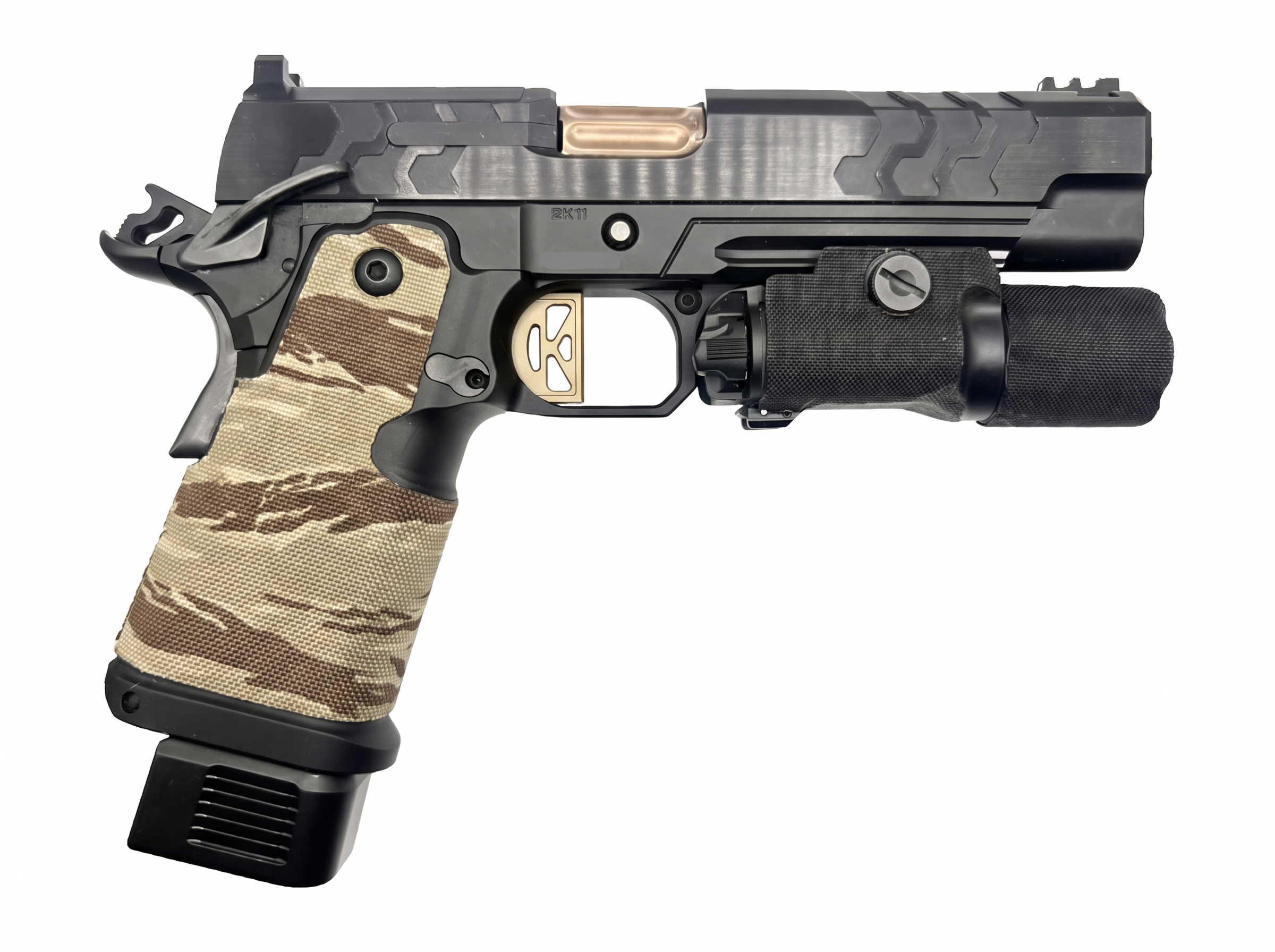 Kimber 2K11 Cordura 1000D grip wrap in Tiger Stripe (Desert) — Combat Textiles