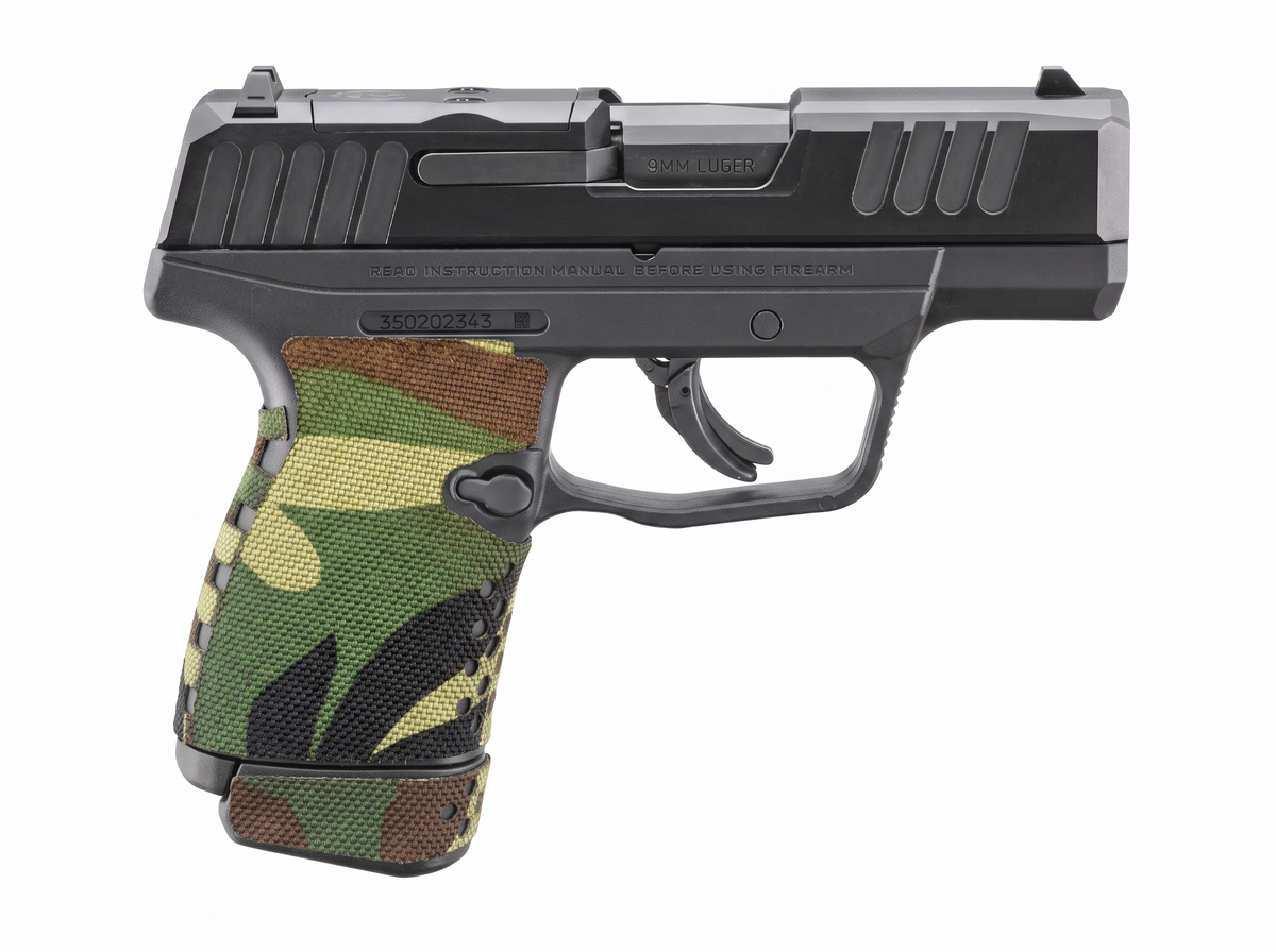 Ruger MAX-9 grip in M81 Woodland Cordura 1000D by Combat Textiles
