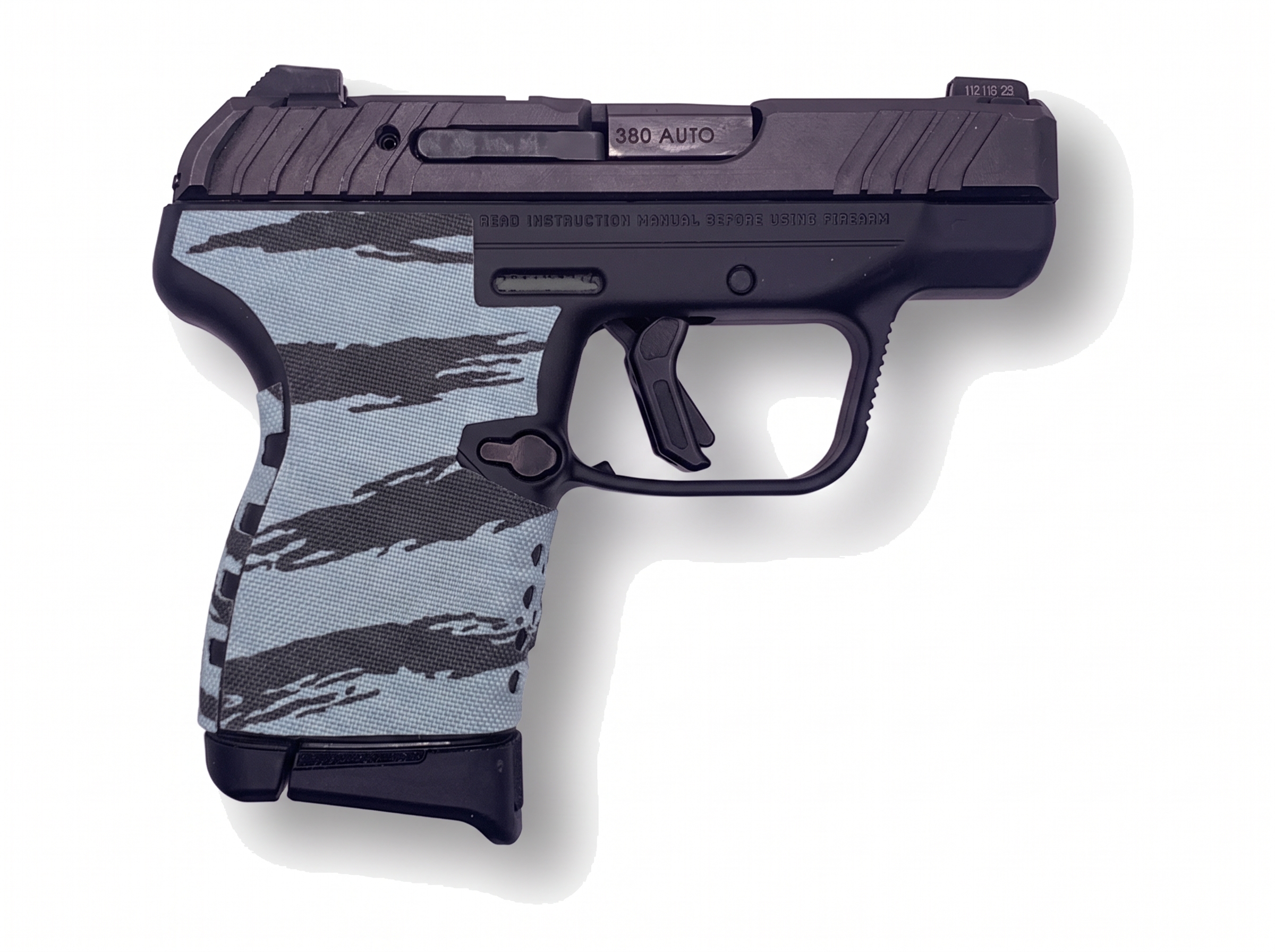 Ruger LCP MAX grip, Cordura 1000D in Tiger Stripe (ABU) - Combat Textiles