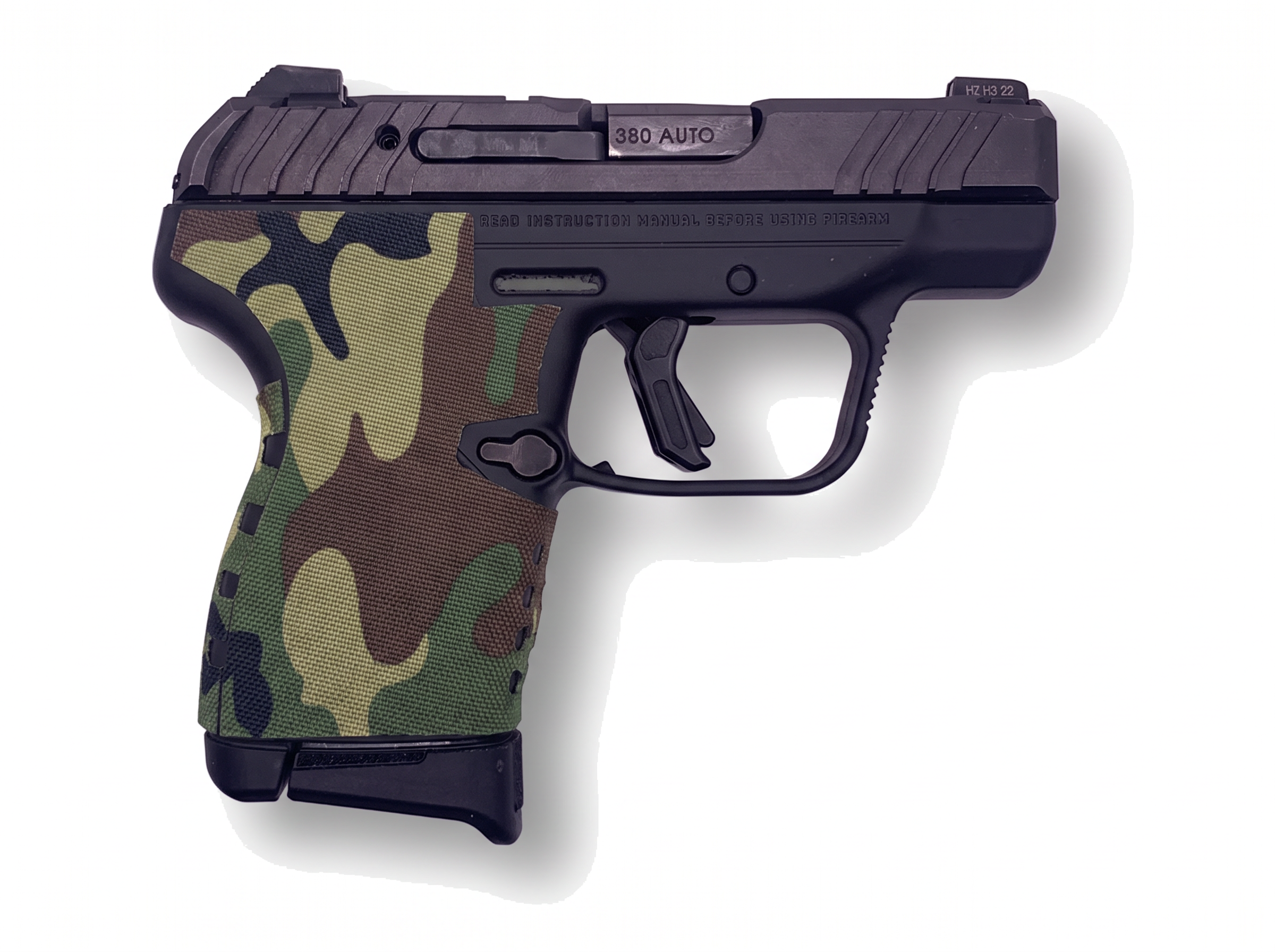Ruger LCP MAX grip, Cordura 1000D in M81 Woodland - Combat Textiles