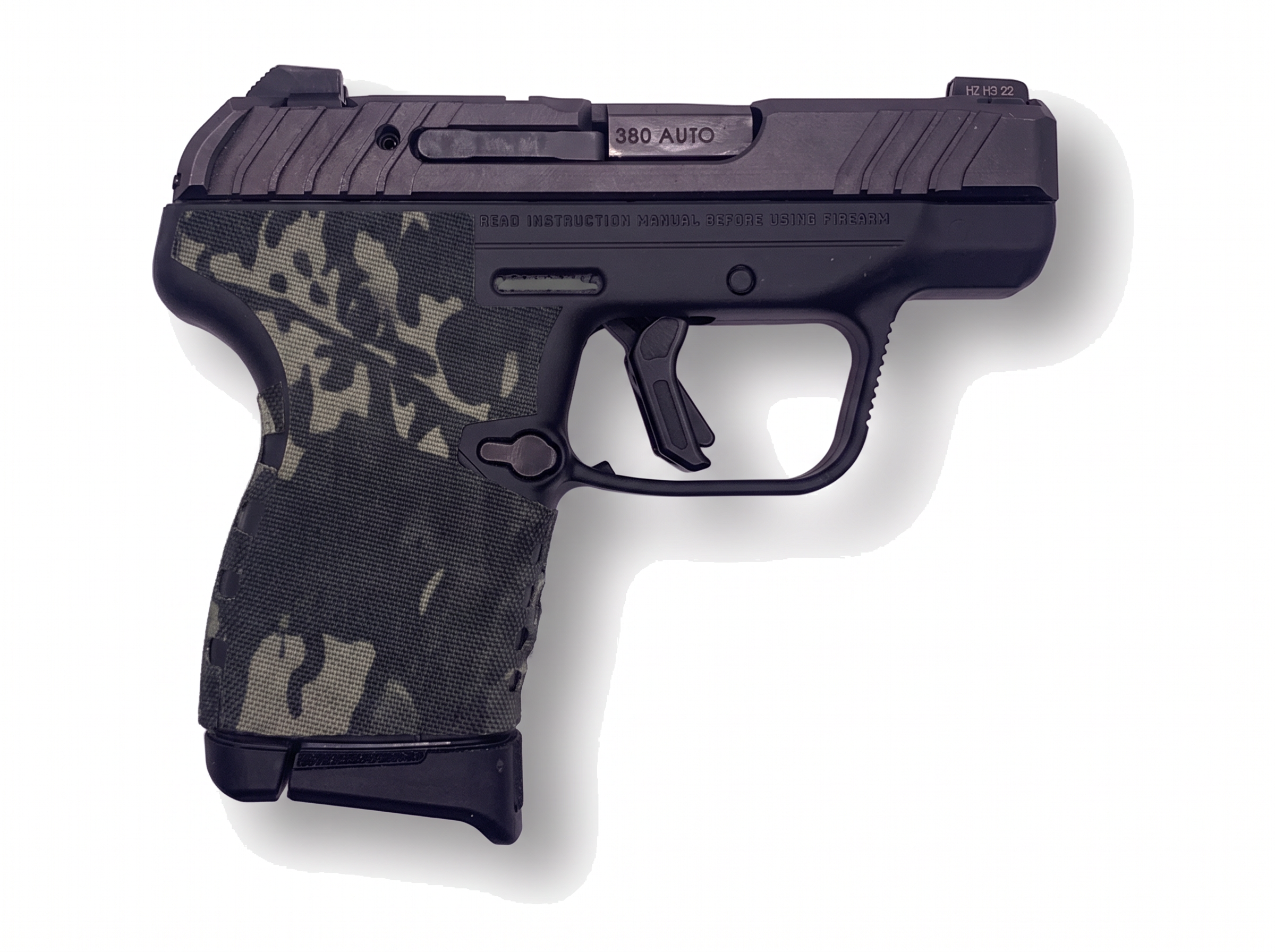 Ruger LCP MAX grip, Cordura 1000D in MultiCam Black - Combat Textiles