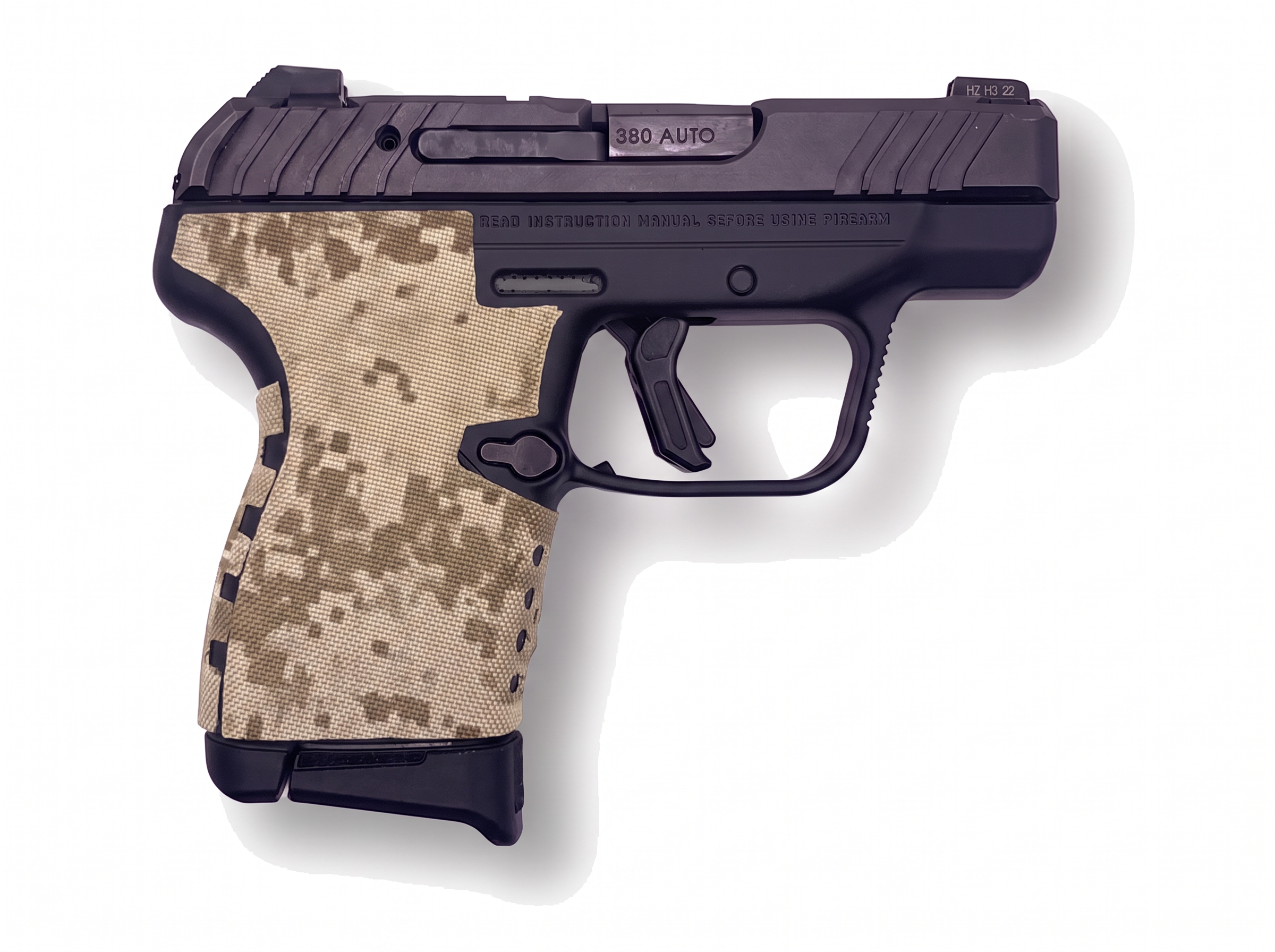 Ruger LCP MAX grip, Cordura 1000D in ACU (Desert) - Combat Textiles