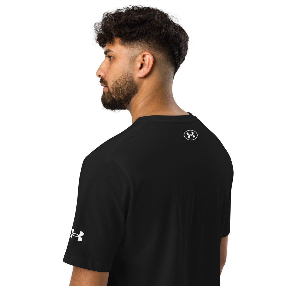 Combat Textiles Alpha T-Shirt — Black, worn, back — Combat Textiles