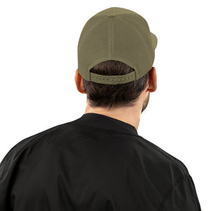 Combat Textiles Snapback — Loden, worn, back — Combat Textiles