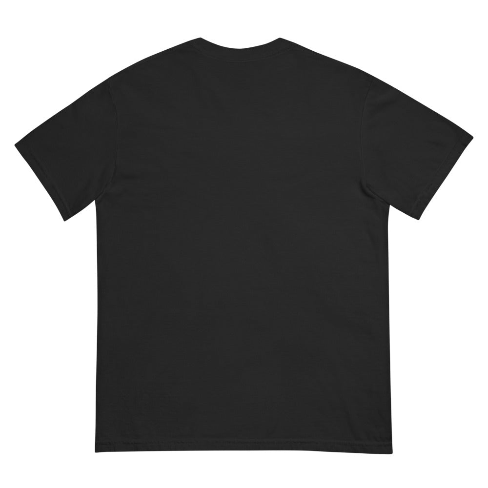 Combat Textiles Classic Tee — Embroidered — Black, flat, back — Combat Textiles