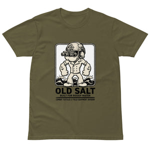 Old Salt Tee — Military Green, front — Combat Textiles