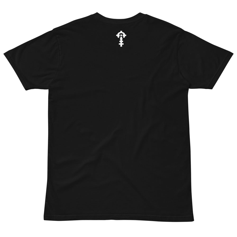 American Hardcore Tee — Black, back — Combat Textiles