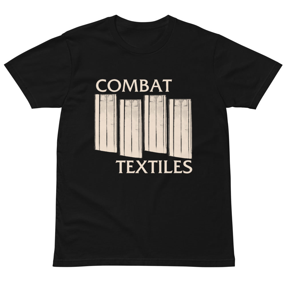 American Hardcore Tee — Black, front — Combat Textiles