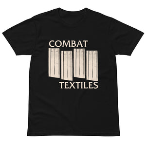 American Hardcore Tee — Black, front — Combat Textiles
