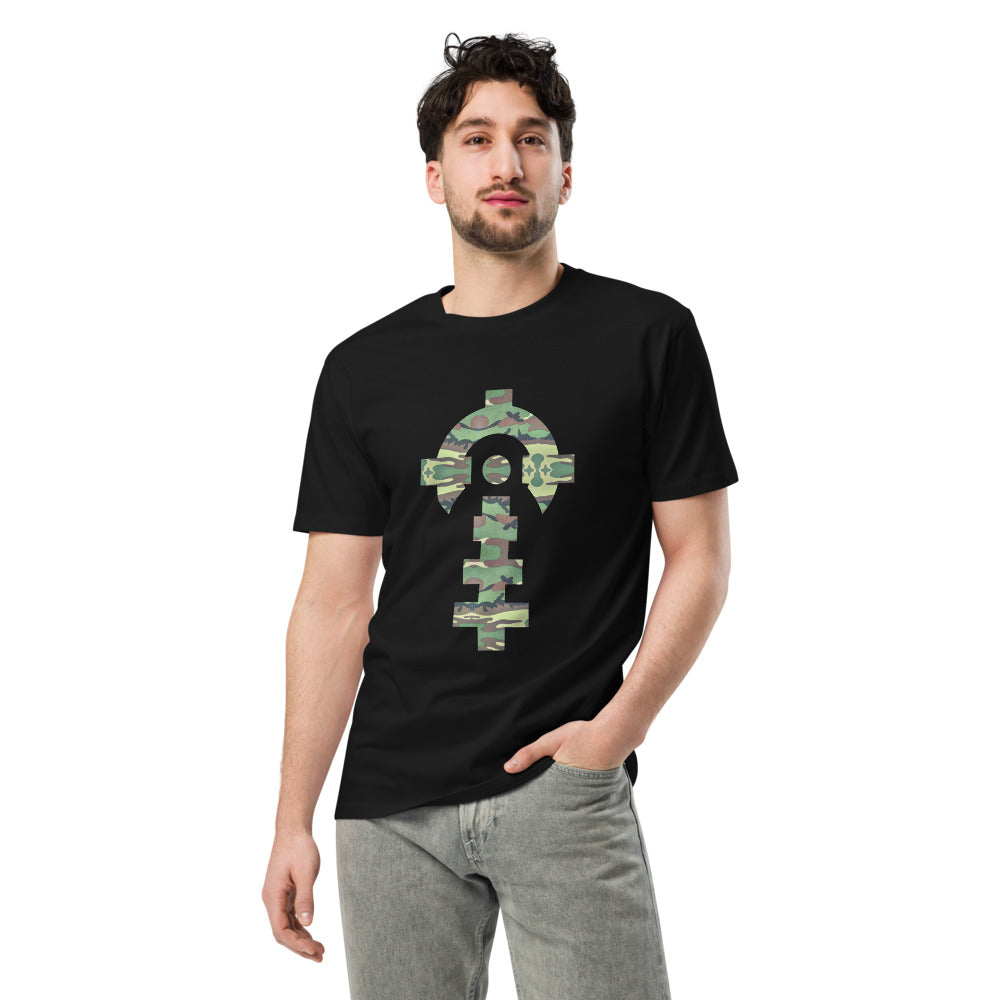 Ensign Tee — M81 Woodland, worn, front — Combat Textiles