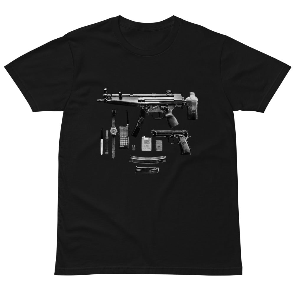 Hard Carry Vol. 1 Tee — Black, front — Combat Textiles