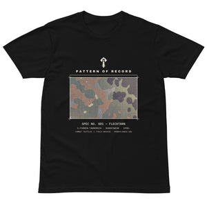 Pattern of Record Tee — No. 001 Flecktarn, front — Combat Textiles